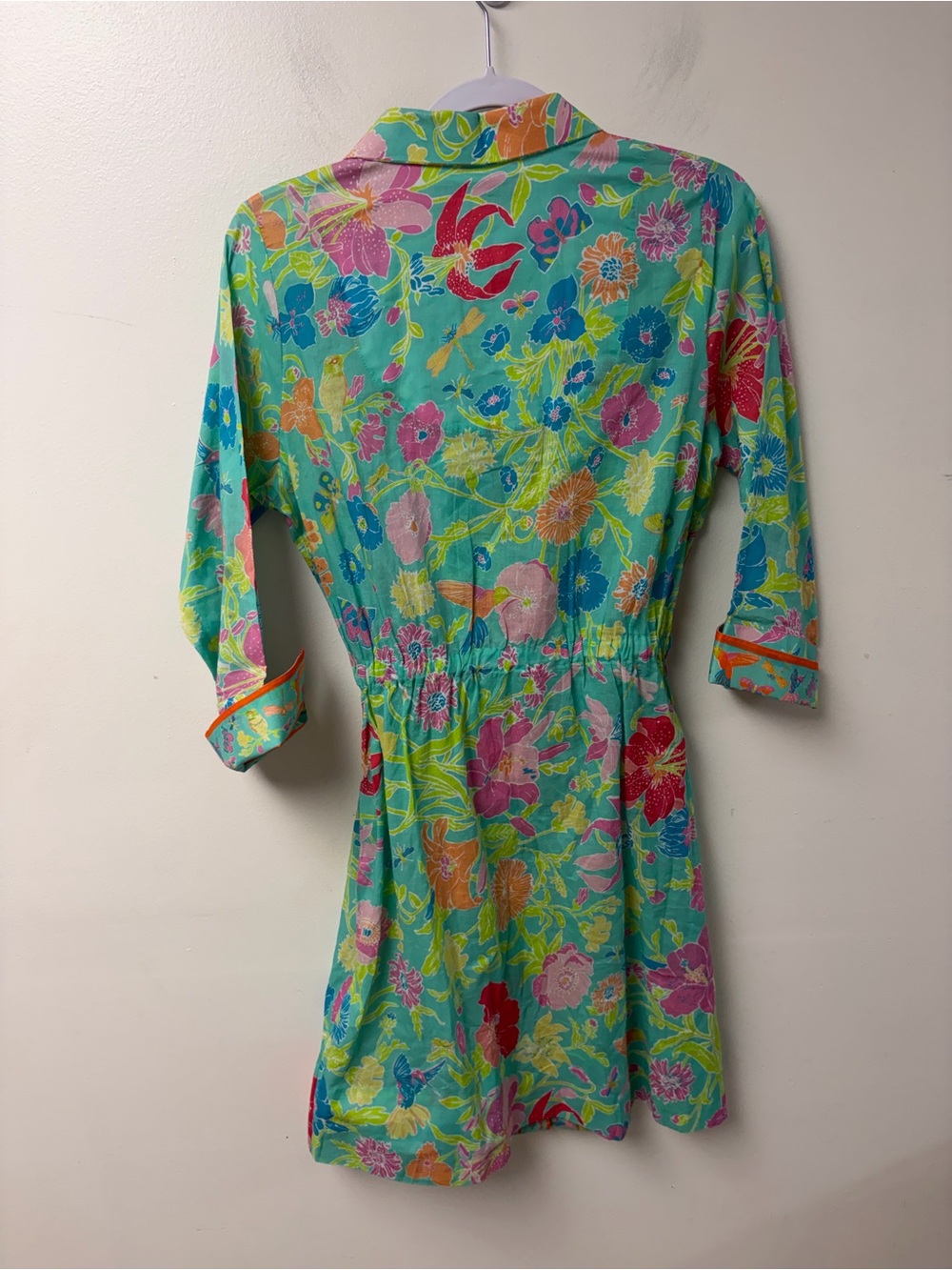 Gretchen Scott Cotton Pulley Dress Birds and Bees Size Medium - Picture 10 of 10